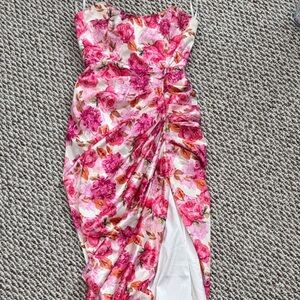 Floral Pink Mini Dress